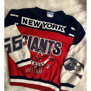 Vintage New York Giants Sweatshirt 80's‎ size 7 kids,    NFL Unisex, made in USA